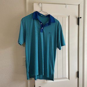 Southern Tide Large Blue and Seafoam Polo